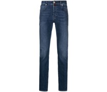 Gerade Jeans mit Logo-Stickerei