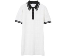 Poloshirtkleid mit karierten Streifen