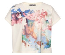 Cropped-T-Shirt mit Print