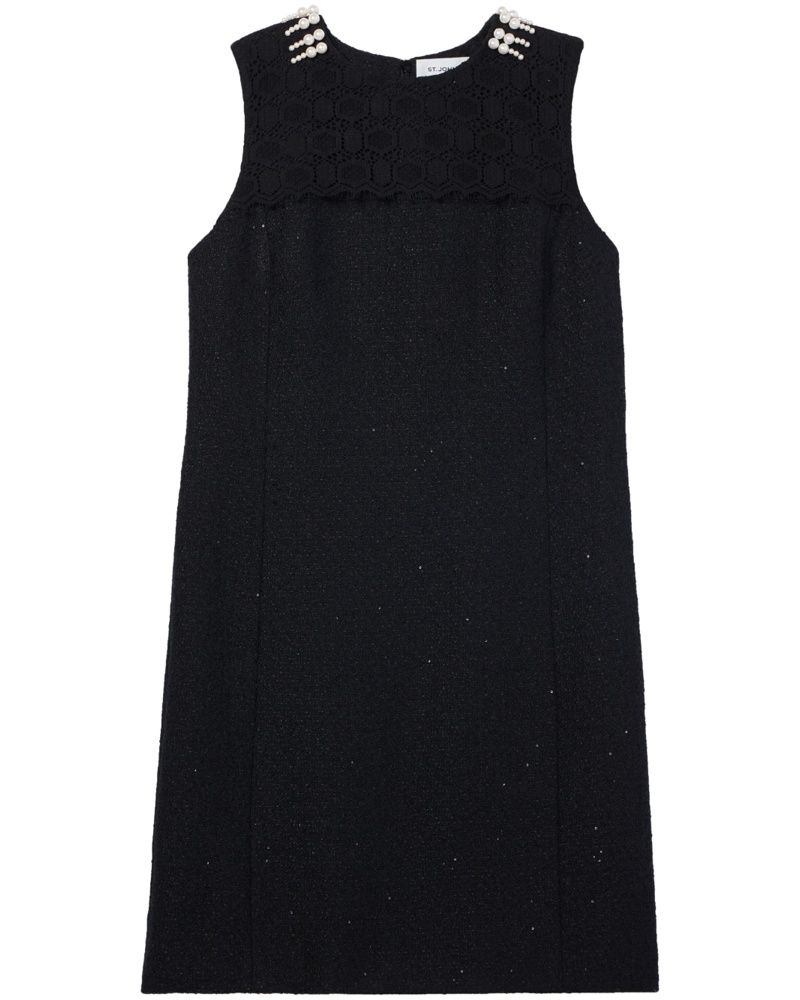 ST. JOHN Damen Kleid mit Pailletten