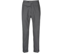 Melierte Cropped-Hose