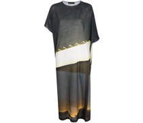 T-Shirtkleid mit asymmetrischen Ärmeln