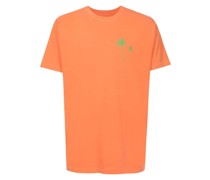 Coqueiros palm-tree print cotton T-shirt