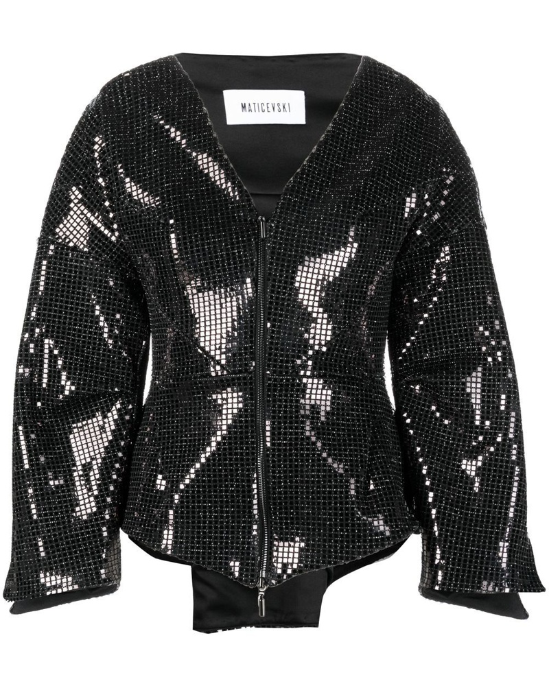 Maticevski Damen Jacke mit Spiegeln