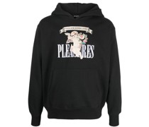 graphic-print pullover hoodie