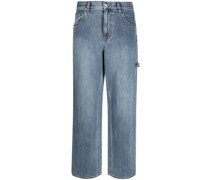 Tief sitzende Straight-Leg-Jeans