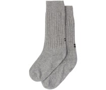 Socken mit Logo-Stickerei