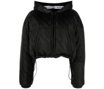 Gefütterte Jacke mit Logo-Print