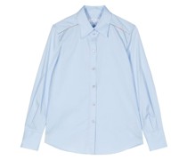 contrasting-trim cotton shirt
