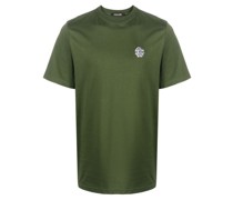 T-Shirt mit Mirror Snake-Stickerei