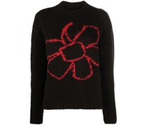 Floreke Pullover mit Intarsienmuster