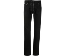 Slim-Fit-Jeans mit Schnürung