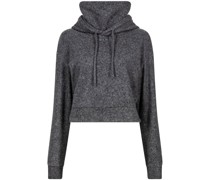 Cropped-Hoodie mit Rollkragen
