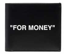 Portemonnaie mit "For Money"-Print