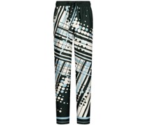 Pyjama-Hose aus Seide mit abstraktem Print