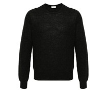 mélange-effect knitted Pullover