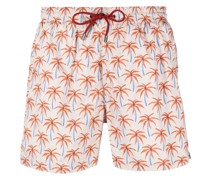 Badeshorts mit Palmen-Print