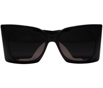 Sonnenbrille mit eckigem Gestell