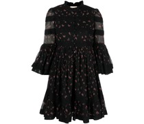 Minikleid mit Blumen-Print