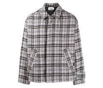 Karierte Hemdjacke aus Tweed