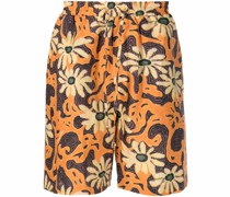 Bermudas mit Blumen-Print