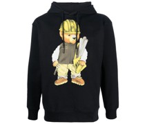 Hoodie mit Teddy-Print