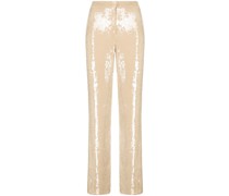 Verzierte Hose mit geradem Bein