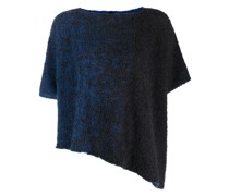 Asymmetrischer Intarsien-Pullover