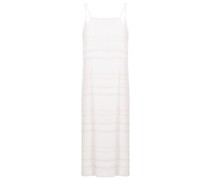Geknöpftes Kleid mit Knitteroptik