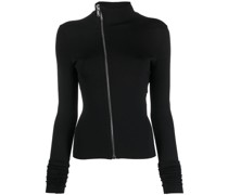 Jacke mit versetztem Reißverschluss