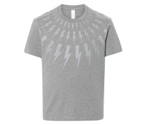 bolt-print cotton T-shirt