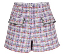 Tweed-Shorts mit hohem Bund