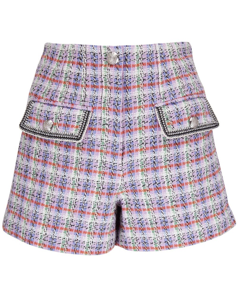 Veronica Beard Damen Tweed-Shorts mit hohem Bund