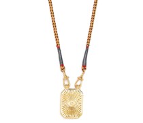 18kt Gelbgoldhalskette mit Diamanten