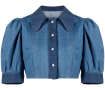 Cropped-Jeansbluse