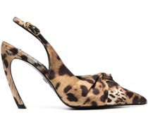 Sandalen mit Animal-Print