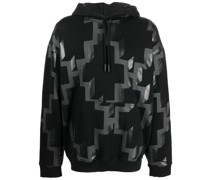 Hoodie mit geometrischem Print