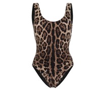 Badeanzug mit Leoparden-Print