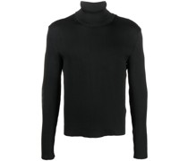 Gerippter Rollkragenpullover