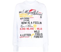 Sweatshirt mit Wort-Print