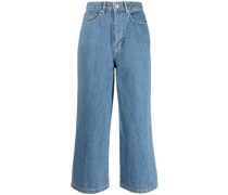 Weite High-Rise-Jeans