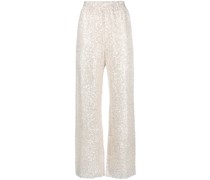 Palazzohose mit Pailletten