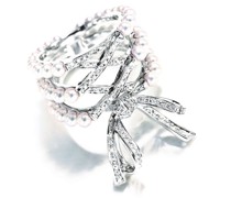 18kt Collection Line Corset Weißgoldring
