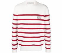 striped crew-neck Pullover
