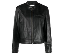 Lederjacke mit Reißverschluss