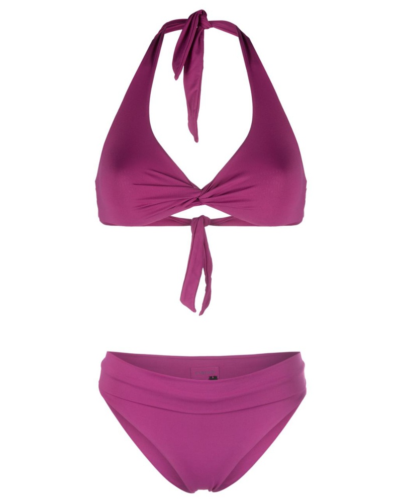 FISICO-Cristina Ferrari Damen Geraffter Bikini mit Schnürung