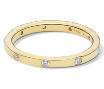 18kt Gelbgoldring mit Diamanten