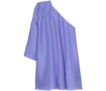 asymmetric silk mini dress