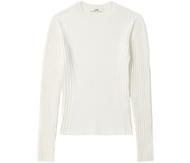 Gerippter Pullover mit Cut-Outs