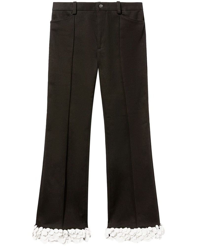 Emilio Pucci Damen Cropped-Top mit Blumenapplikation